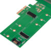 Doppio Adattatore PCIe M.2 per SSD SATA e PCIe SATA