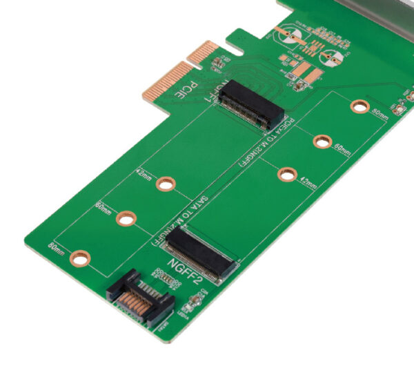 icc_x-pci-2m2-logilink-icc_x-pci-2m2-52231_1 Doppio Adattatore PCIe M.2 per SSD SATA e PCIe SATA