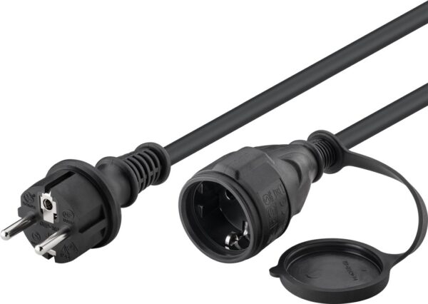 icoc_069-nc-250-goobay-icoc_069-nc-250-54913_2 Cavo Alimentazione Schuko Maschio / Femmina da Esterno 25m Nero