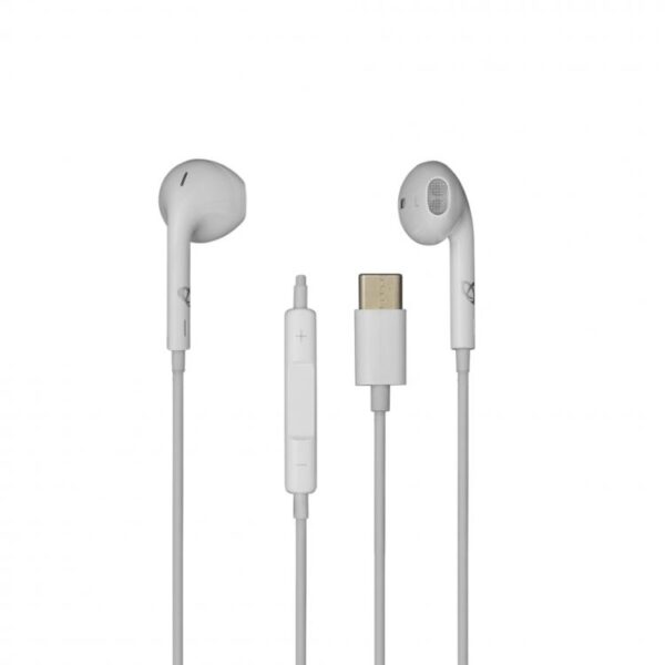 Auricolari Audio Stereo USB-C™ Passivi con Microfono Bianco