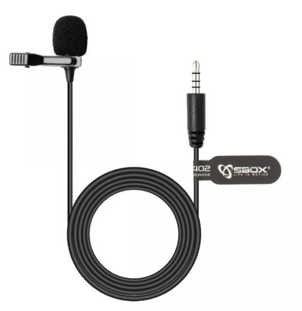 icsb-pm402-sbox-icsb-pm402-53583_4 Microfono Lavalier Condensatore Omnidirezionale 3.5mm Adattatore PC