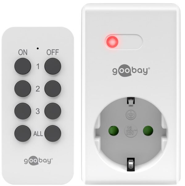 ipw-adp-rf-kit1-goobay-ipw-adp-rf-kit1-55101 Set Presa Radiocomandata e Telecomando
