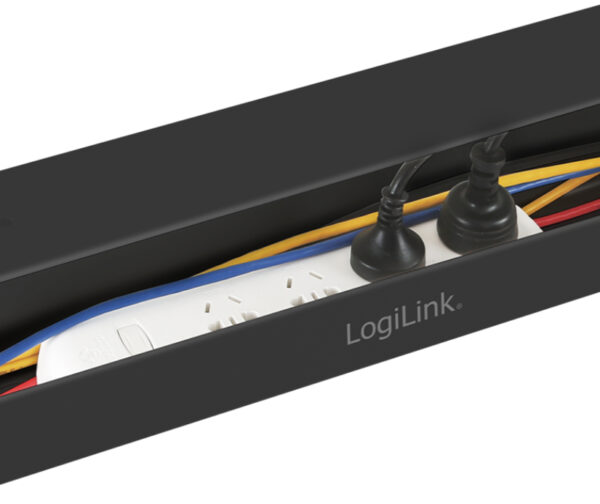 iswt-can-tray-logilink-iswt-can-tray-53262_1 Vassoio Guida Montaggio Sotto Scrivania Sistema di Gestione Cavi