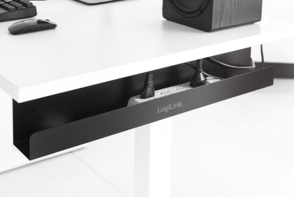 iswt-can-tray-logilink-iswt-can-tray-53262_7 Vassoio Guida Montaggio Sotto Scrivania Sistema di Gestione Cavi