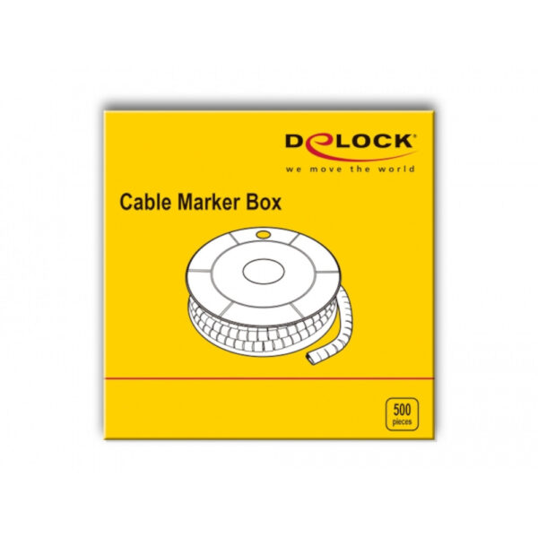 iswt-mark-9-500-delock-iswt-mark-9-500-53703 Scatola Segnacavo Giallo 500 Pezzi Numero 9