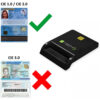 Lettore/Scrittore di Smart Card USB-C™ Compatto Nero