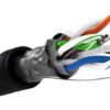 Matassa F/UTP Cavo Cat.5E CCA 100m Flessibile da Esterno Nero