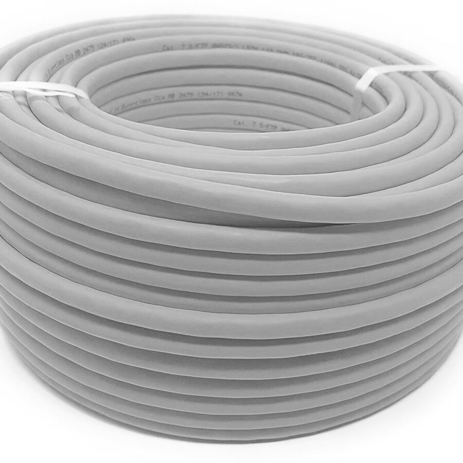 Matassa F/UTP Cavo Cat.6 100 m Rame Flessibile Grigio
