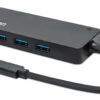 Hub USB 3.2 Gen 1 USB-C™ Maschio a 4 porte USB-A Femmina Nero