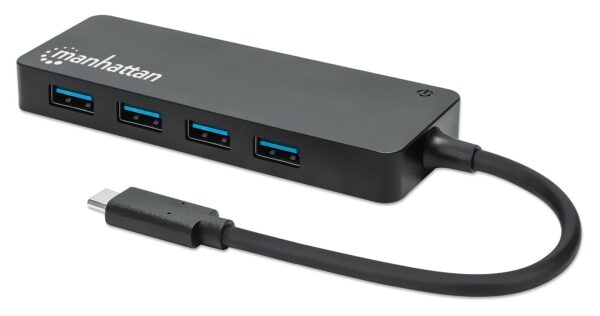 max_164924pro_1 Hub USB 3.2 Gen 1 USB-C™ Maschio a 4 porte USB-A Femmina Nero