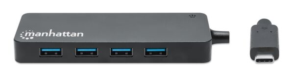 max_164924pro_3_1 Hub USB 3.2 Gen 1 USB-C™ Maschio a 4 porte USB-A Femmina Nero