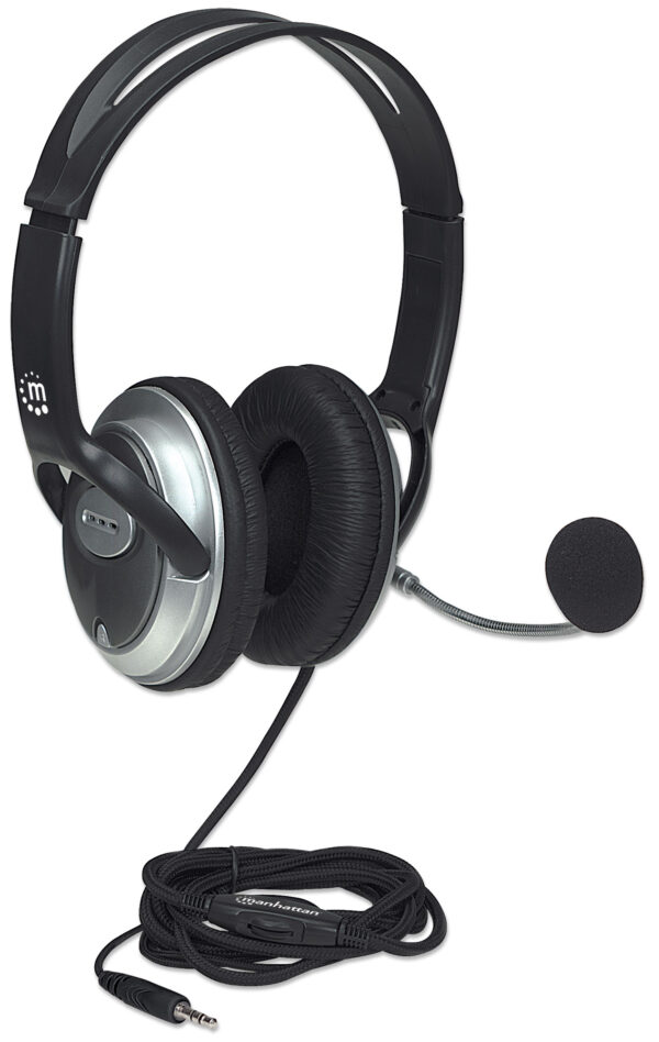 max_179942pro_2 Cuffia Stereo Classica con Microfono 1x3.5mm