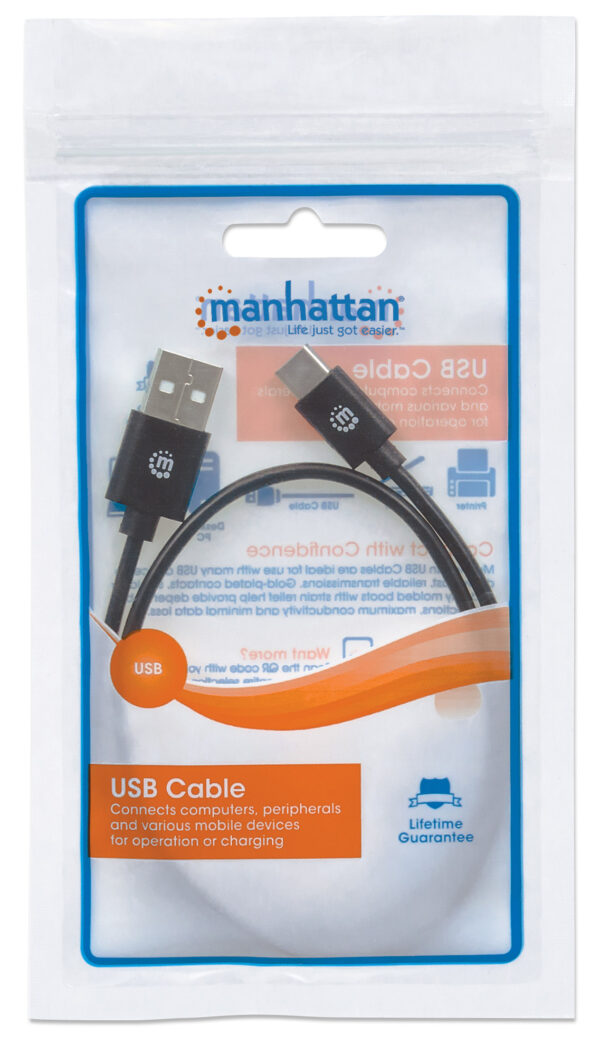 max_354912box Cavo HiSpeed USB A Maschio / USB-C Maschio 0,5m Nero