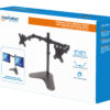Supporto da Scrivania per 2 Monitor 13-32'' con Base e Doppio Snodo