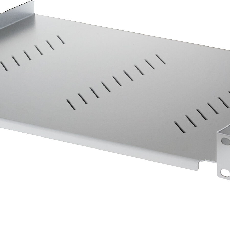Mensola per Rack 19'' 350 mm 2U Grigia 2 punti