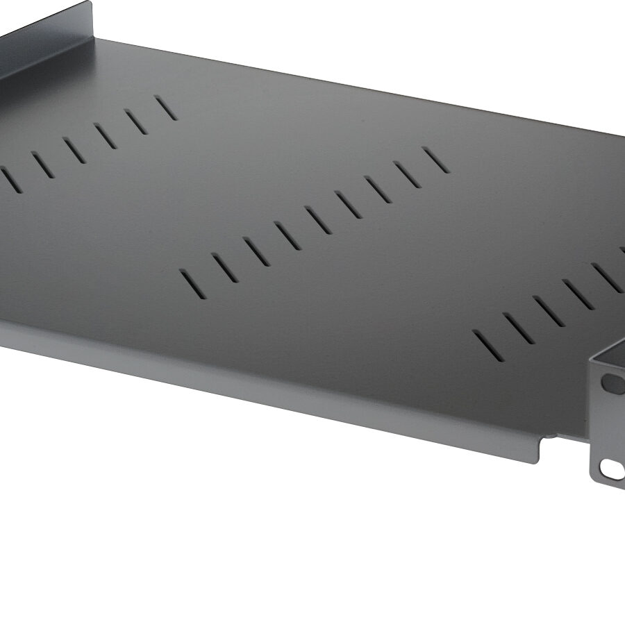 Mensola per Rack 19'' 350 mm 2U Nera 2 punti