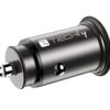 Mini Caricatore da Auto USB-A e USB-C™ Ricarica rapida 38W Metallo Nero
