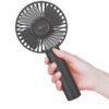 Mini Ventilatore Manuale USB con Funzione di Supporto Nero