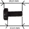 Kit Set 50 Viti 50 Dadi e 50 Rondelle per Montaggio Rack Nero