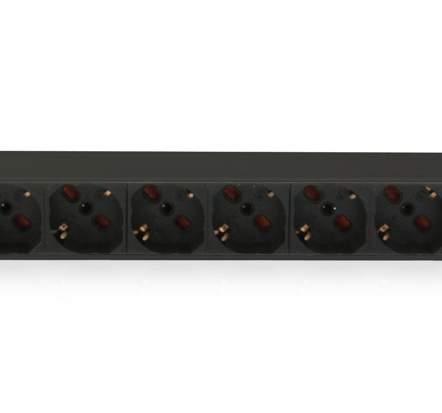 Multipresa 8 Posti da Rack 19'' con Interruttore Spina Italiana 1U