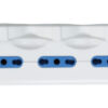 Multipresa 8 Posti Italiana Bipasso / 4 Schuko con Interruttore