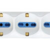 Multipresa 8 Posti Italiana Bipasso / 4 Schuko con Interruttore