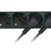 Multipresa 7 Posti da Rack 19'' con Protezione da Dispersioni Spina Italiana 1U