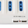 Multipresa da Tavolo 4 prese Italiane Bipasso 2 Schuko e 2 USB Bianca