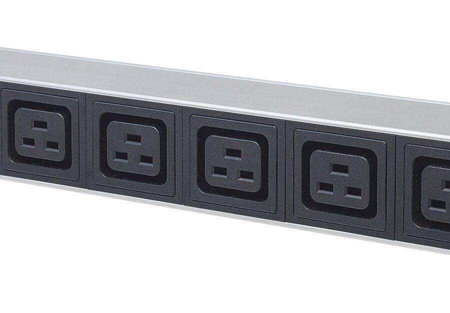 Multipresa montaggio a rack 19'' 1U 8 uscite C19 Spina Italiana