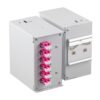 Pannello Frontale 12 Connessioni SC sx/LC dx per Box Ottico