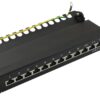 Pannello Patch 10'' STP 12 Posti RJ45 Cat. 6 Nero