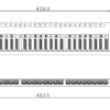 Pannello Patch STP 24 Posti RJ45 19'' 1U Cat.6A Nero