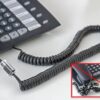 Plug Telefonico RJ10 Antiattorcigliamento per Cornetta Cavo 30mm