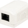 Presa a Muro con 1 Frutto RJ45 Cat.6 UTP Beige