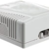 Presa a Muro con 2 Frutti RJ45 Cat.6 UTP Beige