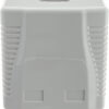 Presa a Muro con 2 Frutti RJ45 Cat.6 UTP Beige