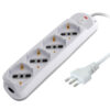 Presa Multipla a 4 Posti Italiana Bipasso/Schuko Spina 16A