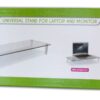 Ripiano Universale in Vetro Trasparente per Monitor Laptop Notebook