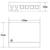 Scatola di connessione indoor FTTH per 4 fibre, 4 adattatori, IP20