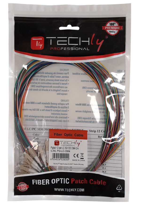 set_12_pigtail_fibra_ottica_multimodale_om4_lc_50_125_2_m-techly_professional-ilwl_pg-lc-om4-14160_4 Set 12 Pigtail Fibra Ottica Multimodale OM4 LC 50/125 2 m