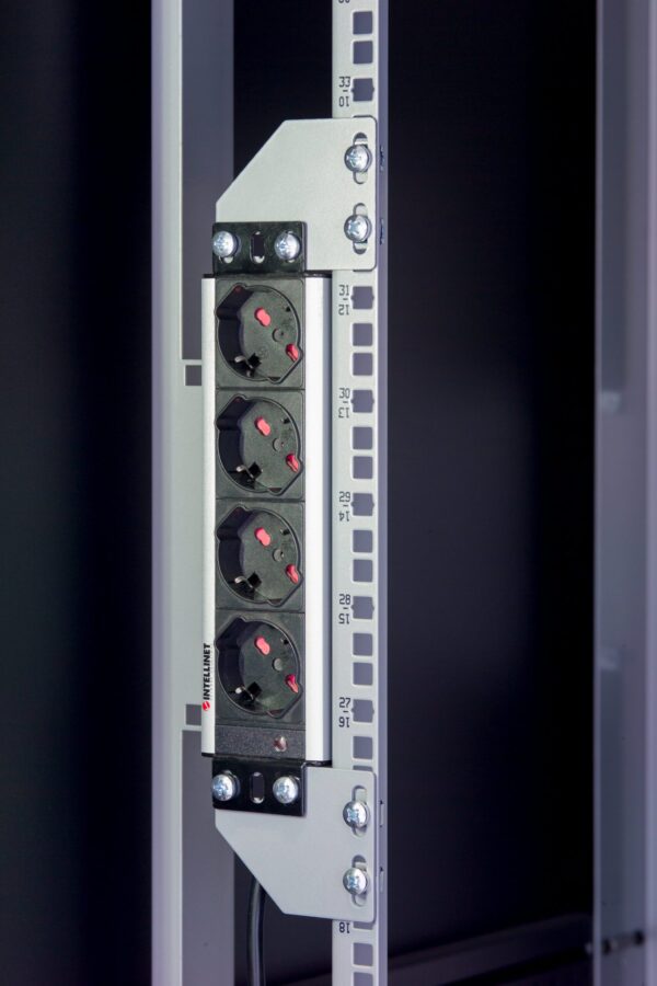 Staffe per Montaggio Verticale su Montanti Rack Silver