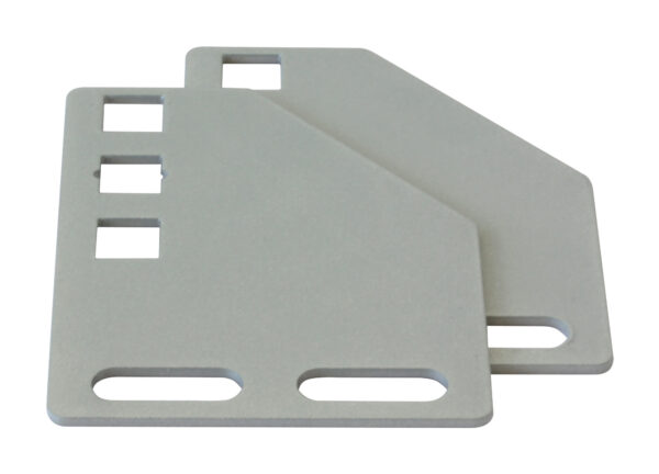 Staffe per Montaggio Verticale su Montanti Rack Silver