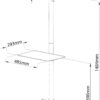 Supporto a Pavimento con Mensola Trolley TV LCD/LED/Plasma 19''-37''