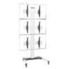 Supporto a Pavimento per 3 TV LCD/LED 32-55'' per Video Wall