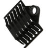Supporto a Pettine per 6 Giunti in Fibra Ottica Nero