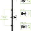 Supporto da Scrivania 2 Monitor 17-32'' con Base e Supporto per Smartphone