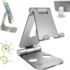 Supporto Regolabile e Pieghevole Porta Smartphone Tablet da Scrivania