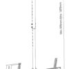 Supporto universale a soffitto per TV LED/LCD 37-70''