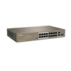 Switch con 16 porte PoE 10/100Mbps + 2 Gigabit/SFP Slot