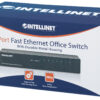 Switch Hub Ethernet 10/100Mbps 8 Porte Desktop in Metallo